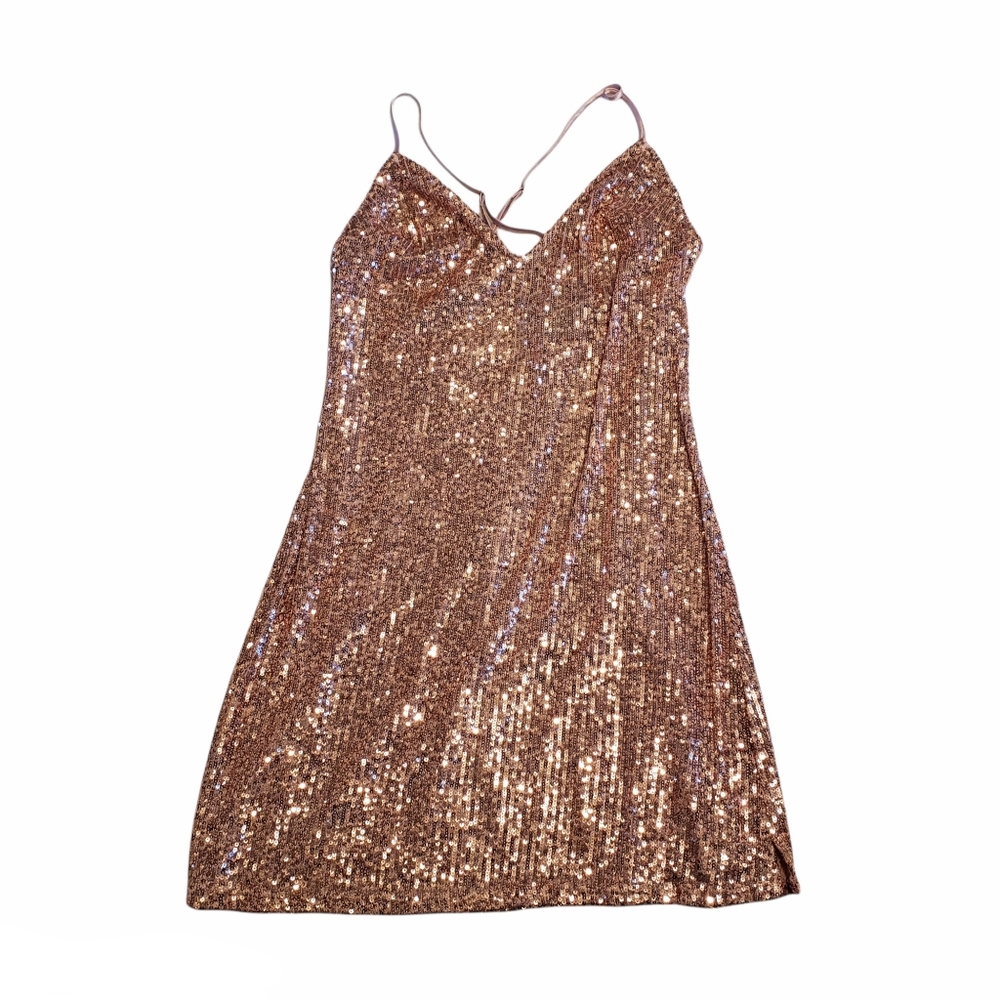 Victoria's Secret Blush Pink Sequin Dress